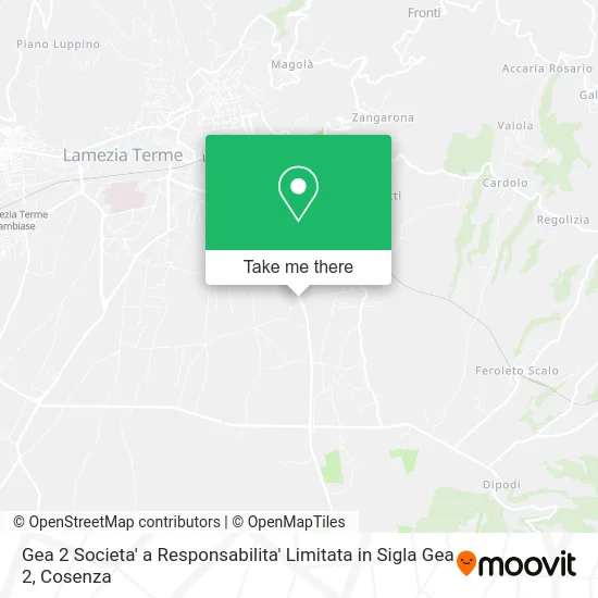 Gea 2 Societa' a Responsabilita' Limitata in Sigla Gea 2 map