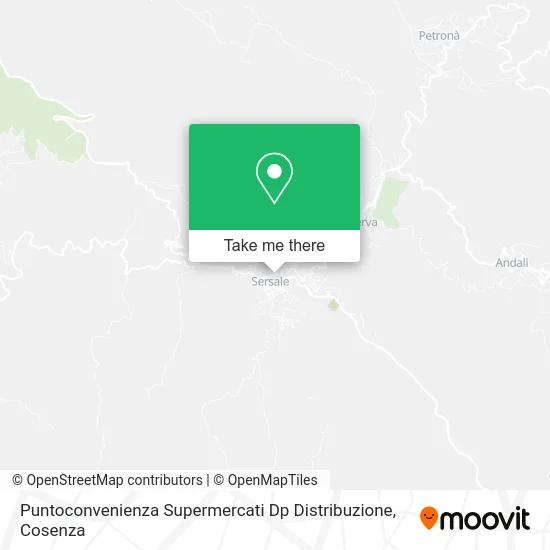 Puntoconvenienza Supermercati Dp Distribuzione map
