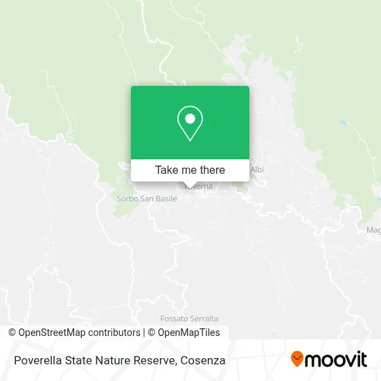 Poverella State Nature Reserve map