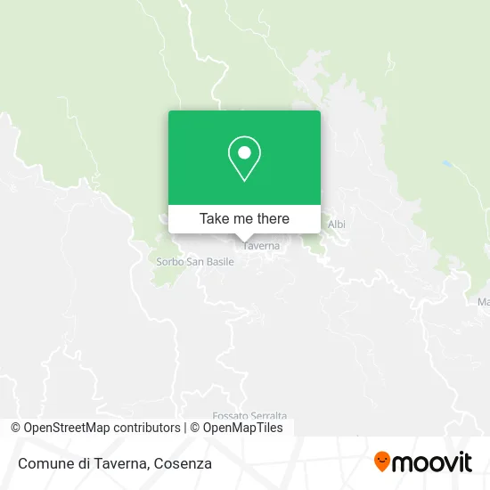 Comune di Taverna map