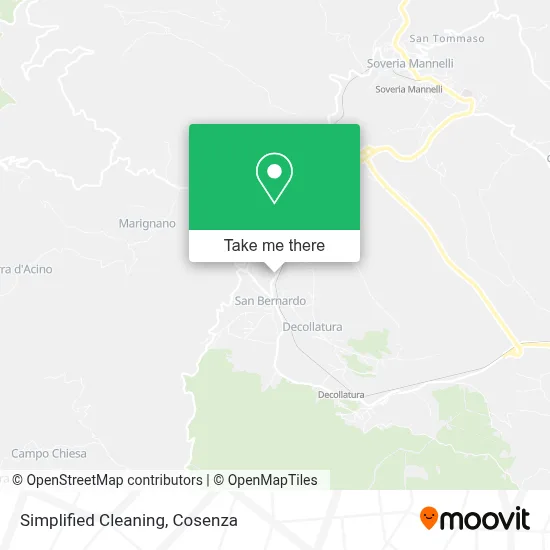 Simplified Cleaning map