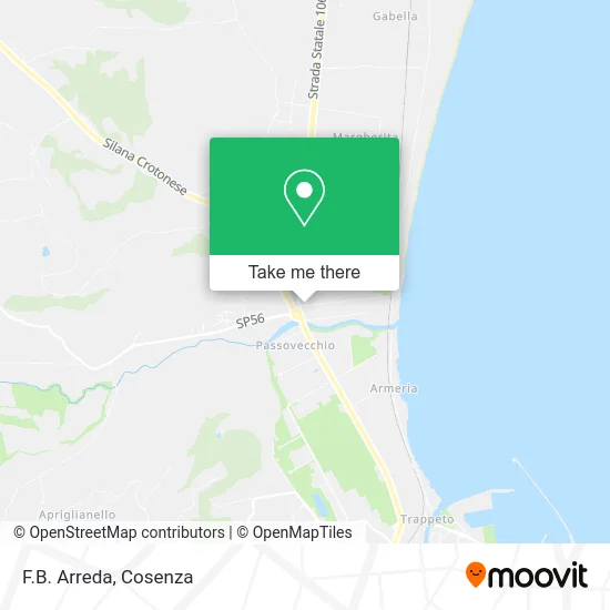 F.B. Arreda map