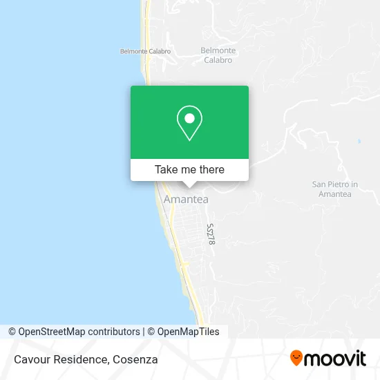 Cavour Residence map