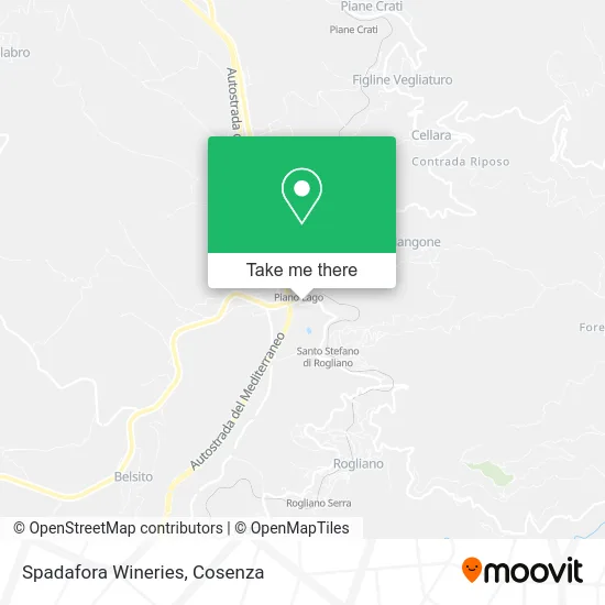 Spadafora Wineries map