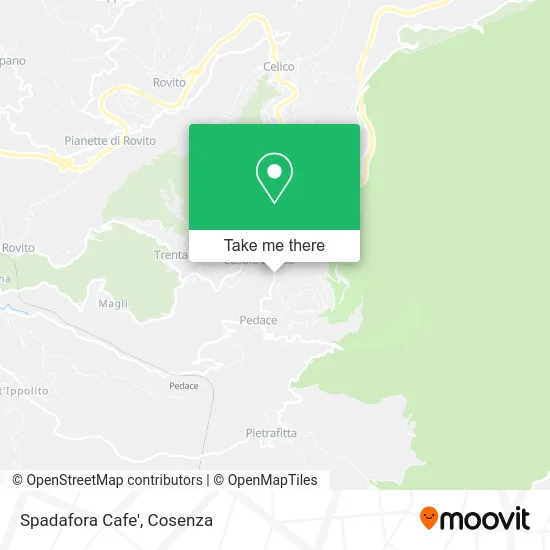 Spadafora Cafe map