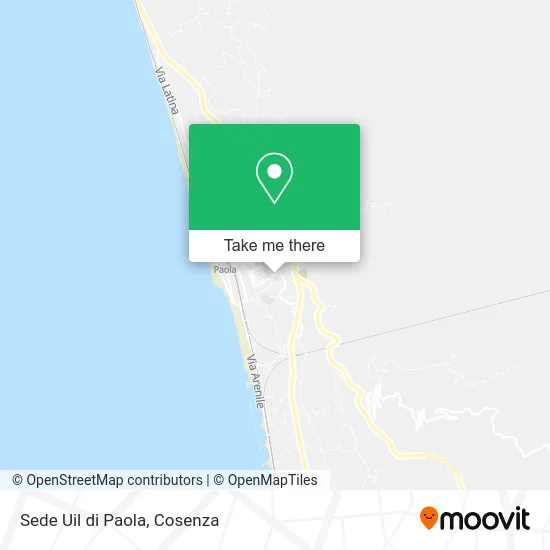Sede Uil di Paola map