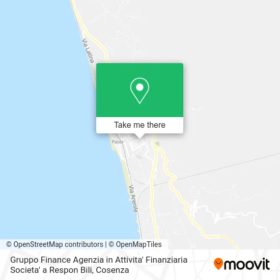 Gruppo Finance Agenzia in Attivita' Finanziaria Societa' a Respon Bili map