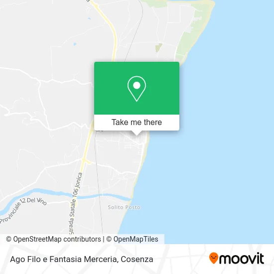 Ago Filo e Fantasia Merceria map