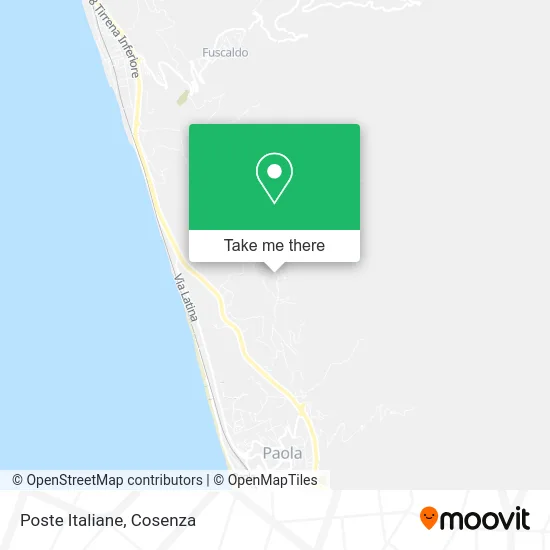 Italian Post Office map