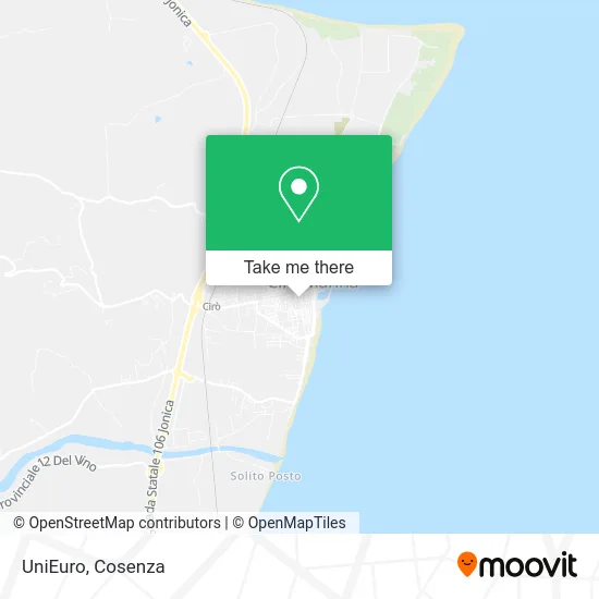 UniEuro map