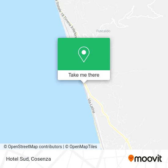 Hotel Sud map