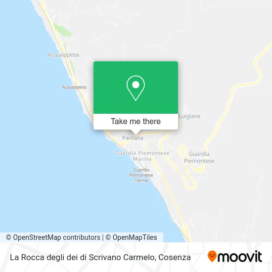 La Rocca degli dei di Scrivano Carmelo map
