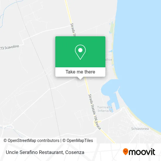 Uncle Serafino Restaurant map