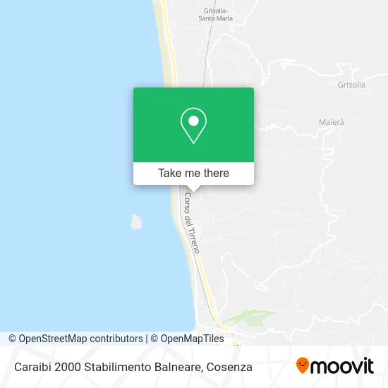 Caraibi 2000 Stabilimento Balneare map