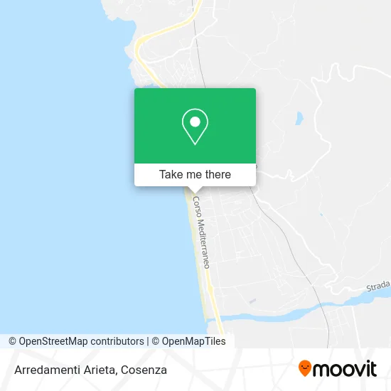 Arredamenti Arieta map