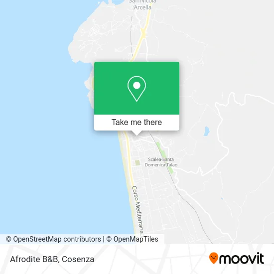 Afrodite B&B map