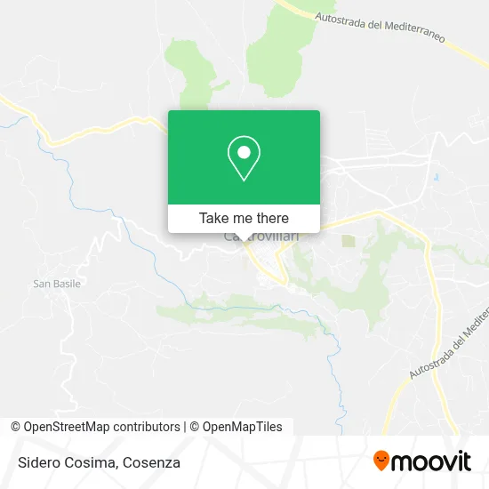 Sidero Cosima map