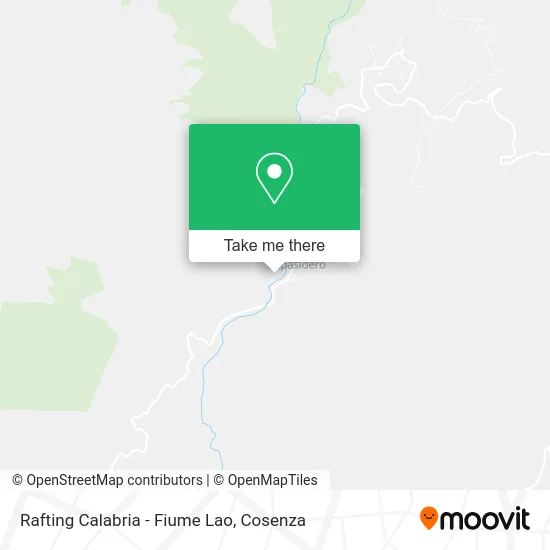 Rafting Calabria - Lao River map
