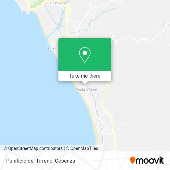 Panificio del Tirreno map