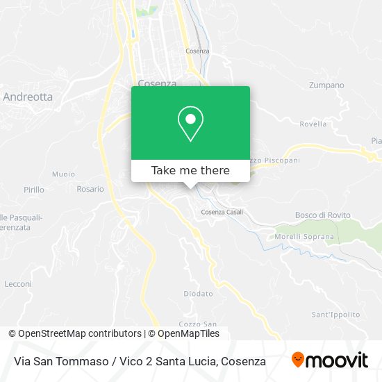 Via San Tommaso / Vico 2 Santa Lucia map