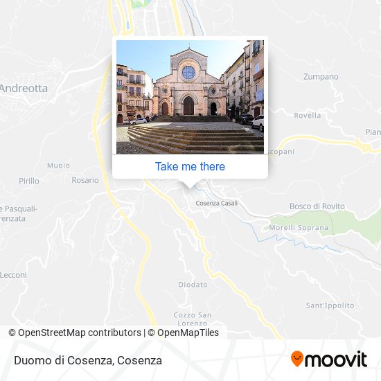 Duomo di Cosenza map
