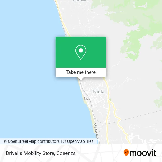 Drivalia Mobility Store map