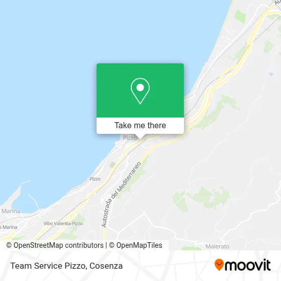 Team Service Pizzo map