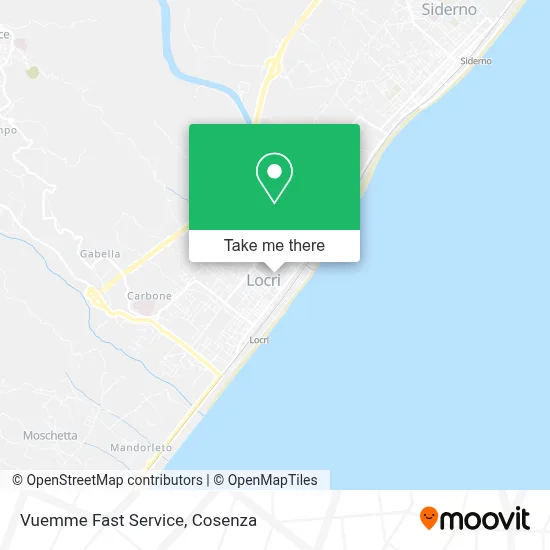 Vuemme Fast Service map