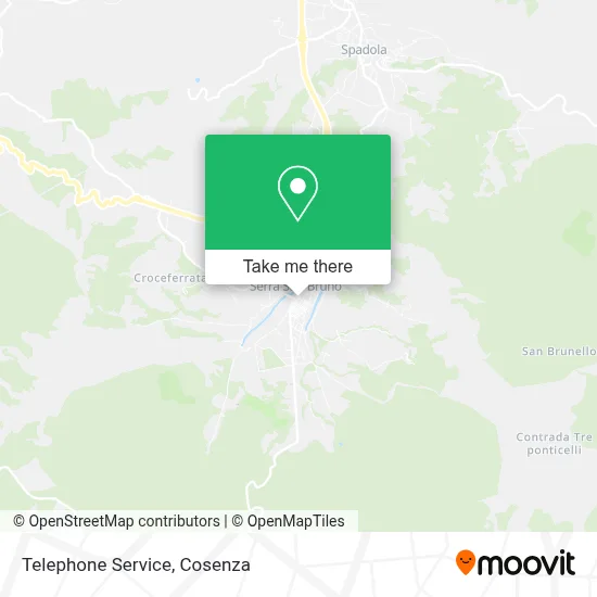 Telephone Service map