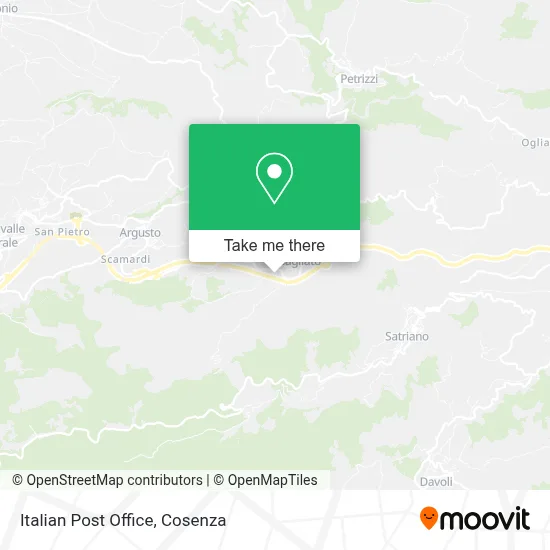 Italian Post Office map