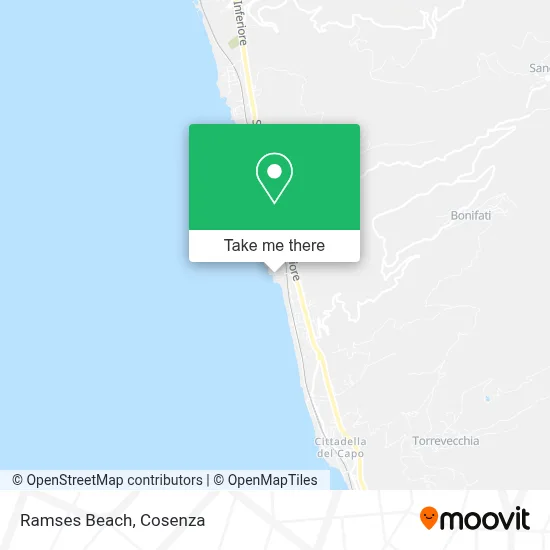 Ramses Beach map