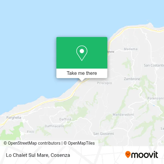 Lo Chalet Sul Mare map