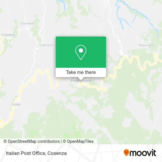Italian Post Office map