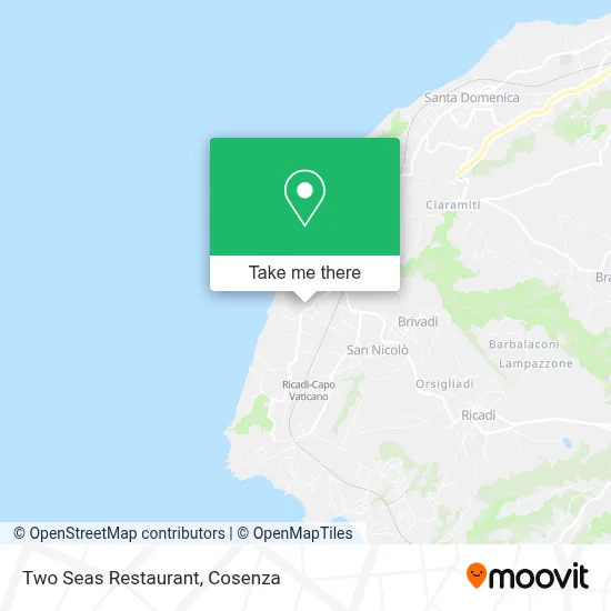 Two Seas Restaurant map