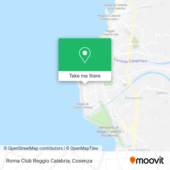Roma Club Reggio Calabria map