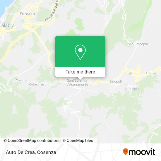 Auto De Crea map
