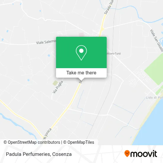 Padula Perfumeries map