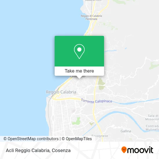 Acli Reggio Calabria map