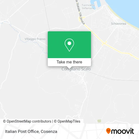 Italian Post Office map