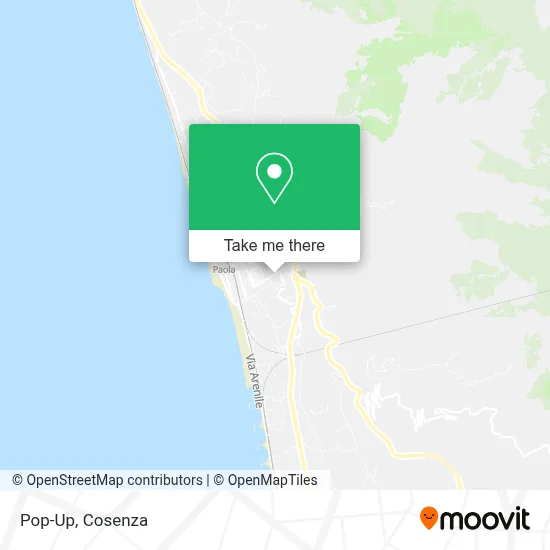 Pop-Up map