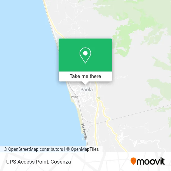 UPS Access Point map