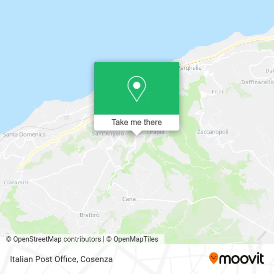 Italian Post Office map