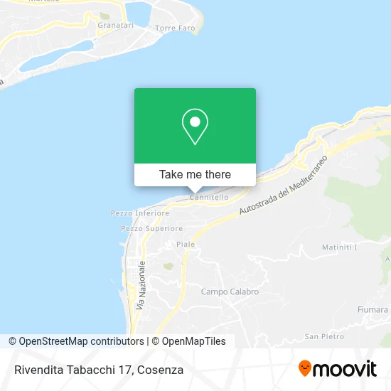Rivendita Tabacchi 17 map