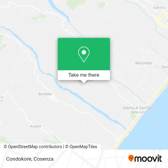 Condokore map