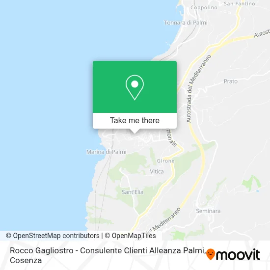 Rocco Gagliostro - Consulente Clienti Alleanza Palmi map