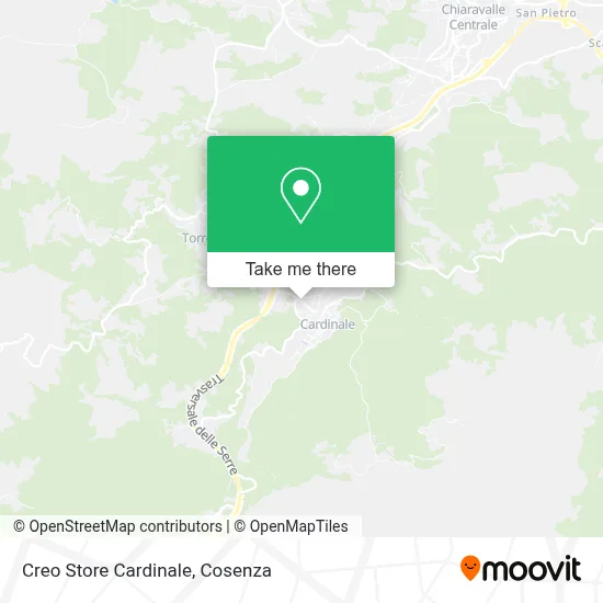 Creo Store Cardinale map
