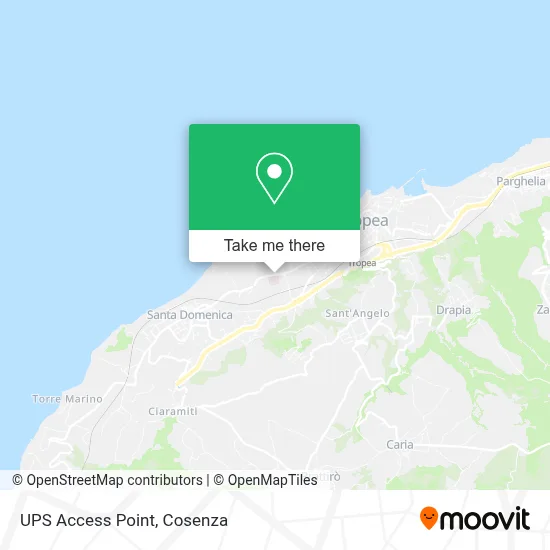 UPS Access Point map