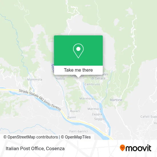 Italian Post Office map