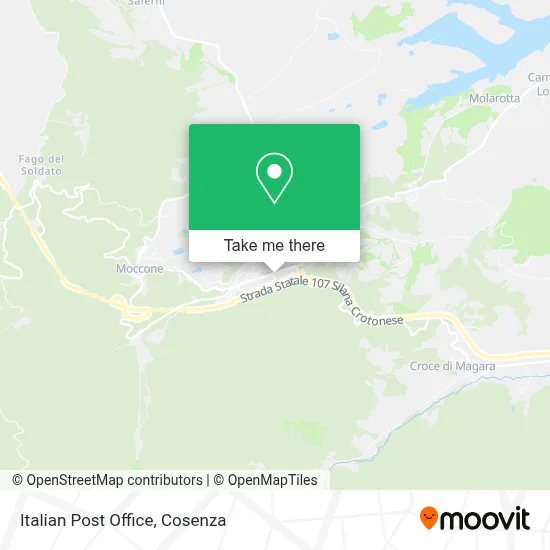 Italian Post Office map