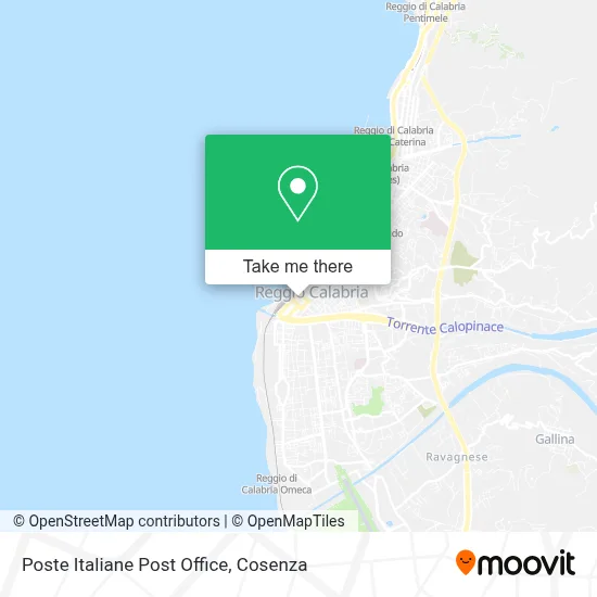Poste Italiane Post Office map